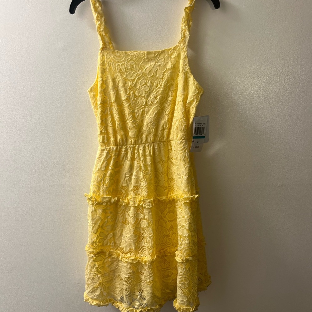 Speechless Kids Girls Yellow Lace Spring Dress size 16